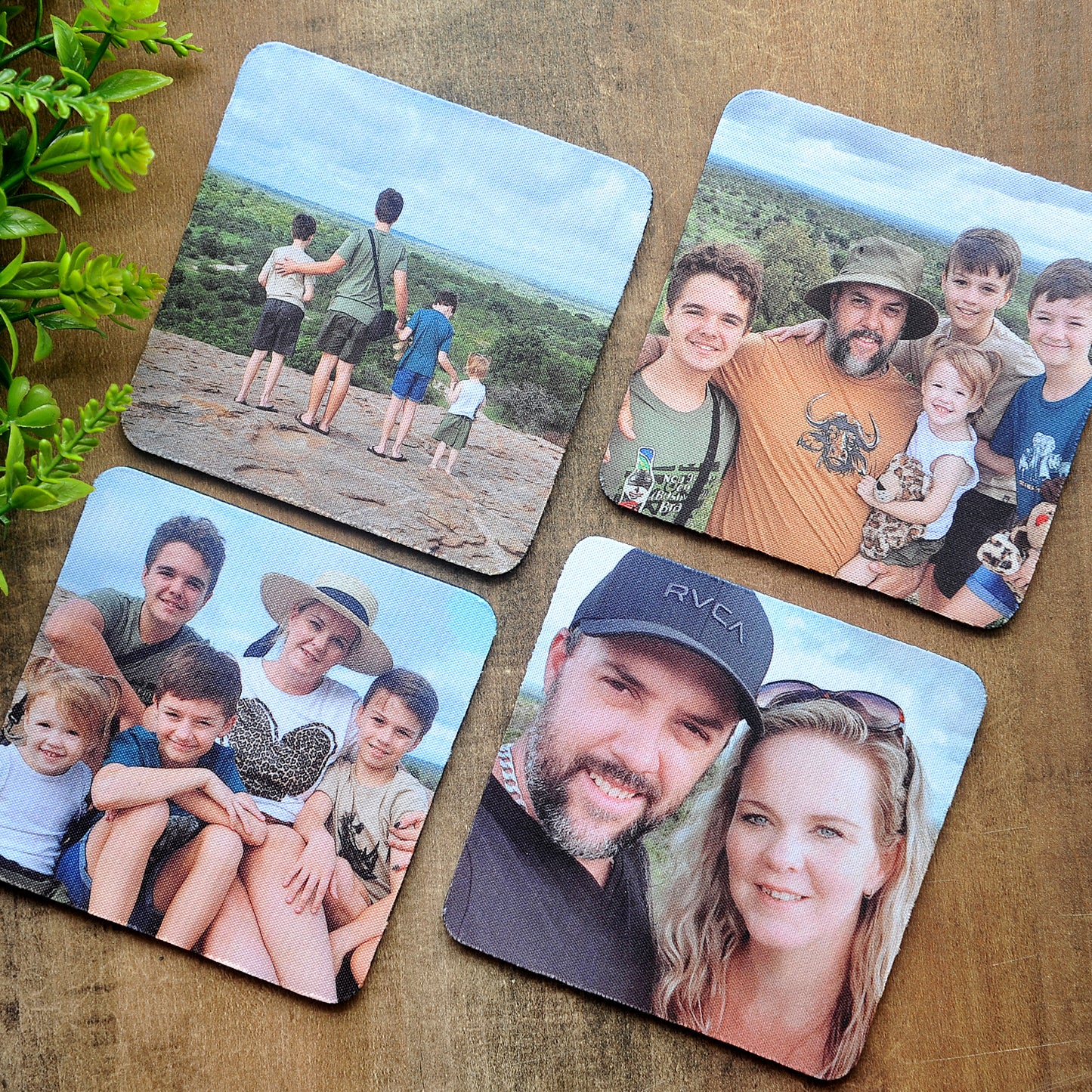 Coasters set of 4 - Personalised (10 x 10 cm)