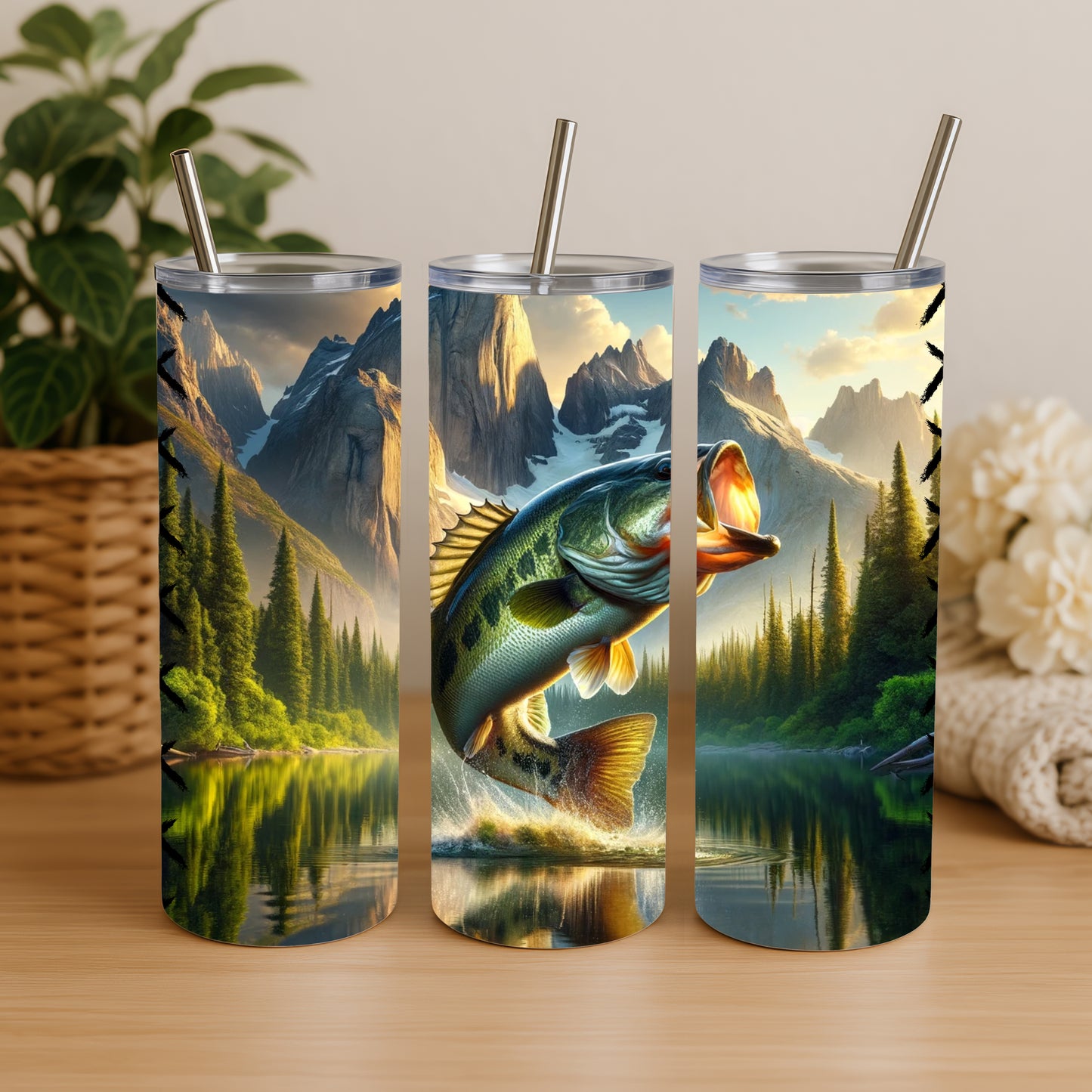 Tumbler- Bass Fish 2